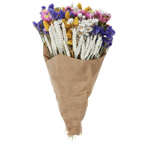 Floristik24 Torkad blombukett halmblommor strand lavendel Phalaris korn 55cm