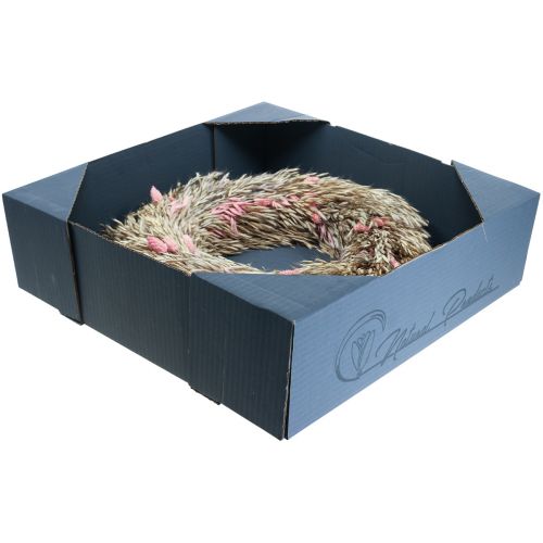 Floristik24 Torrkrans havre phalaris krans naturrosa Ø44cm