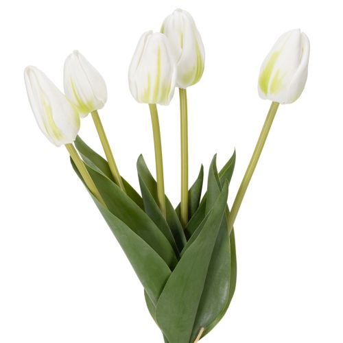 Dekorativa konstgjorda tulpanblommor för elegant inredning, 40 cm, 5 stycken