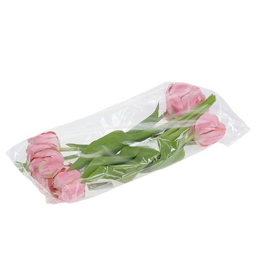 Floristik24 Tulpanrosa 37cm 6st