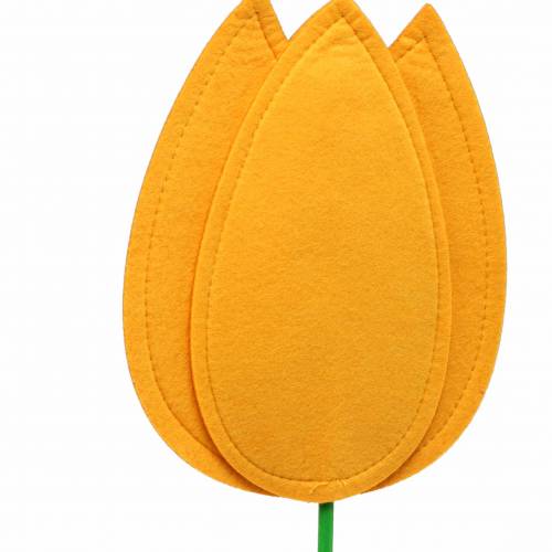 Floristik24 Filtblomma tulpan gul sommardekoration H88cm