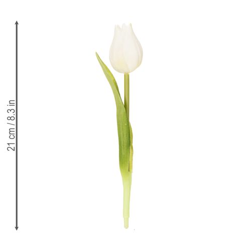 Artikel Konstgjord tulpan, realistisk dekoration, slitstark sidenblomma för hemmet, 21 cm, 6 stycken