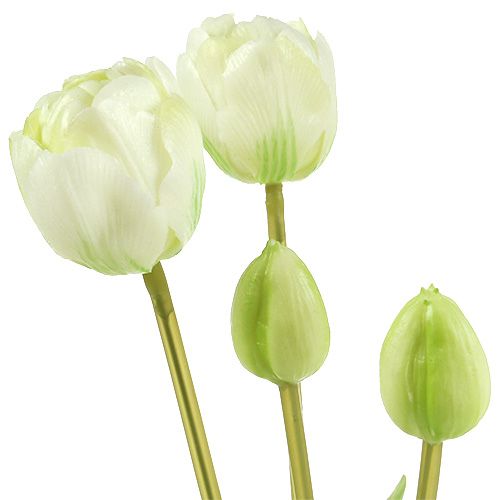 Artikel Tulpan grädde verklig touch blommig dekoration L43,5cm 5st