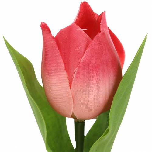 Artikel Tulpanblandning konstgjorda blommor rosa aprikos 16cm 12st