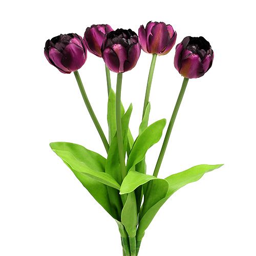 Floristik24 Tulpanbukett 43 cm lila
