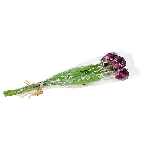 Floristik24 Tulpanbukett 43 cm lila