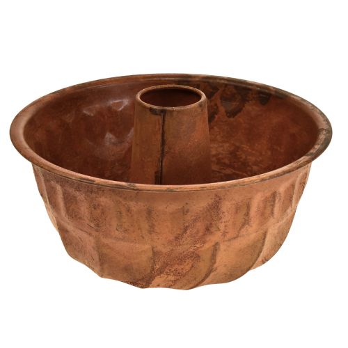 Floristik24 Planteringskärl rost kakform köksdekoration metall Ø23cm H12cm