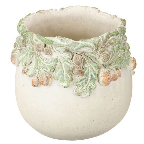 Planter Höst Ekollon Blomkruka Gjuten Sten Ø14,5cm H13cm
