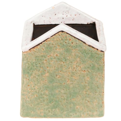 Artikel Kruka Keramik Hus Advent Mint Vit 10×10×12cm