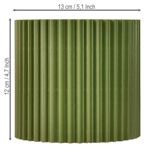 Artikel Pappersblomkruka mörkgrön Ø13cm H12cm 4 st