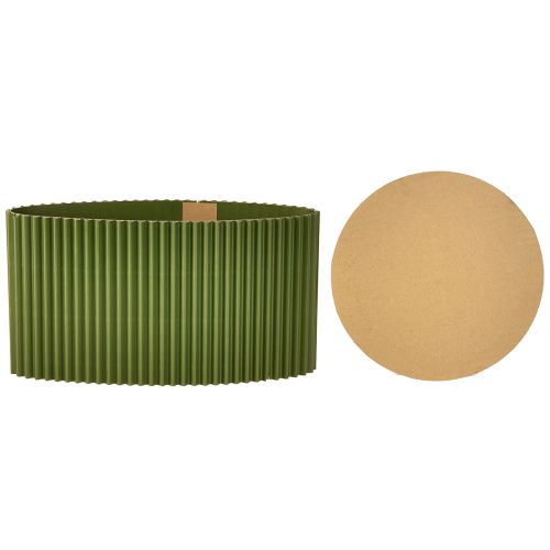 Artikel Blomkruka av papper mörkgrönt Ø19cm H14cm 3 st