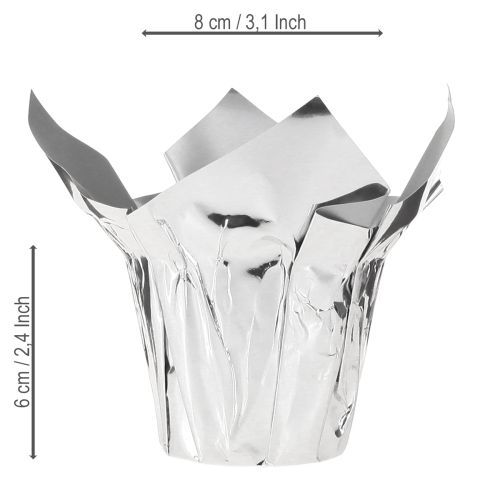 Artikel Kruka silverblank presentförpackning Ø5,5cm H6cm 8 st