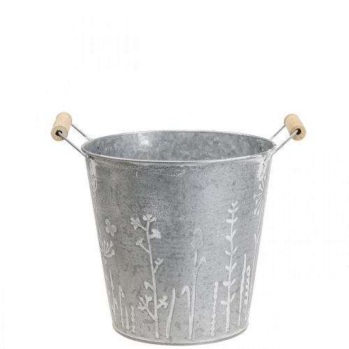 Planterkruka vintage dekorativ metallhink Ø12cm H10cm