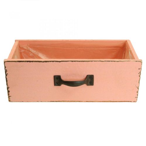 Floristik24 Planteringslåda trä deco persika 25×13×9cm