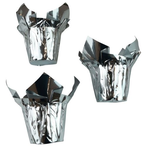 Planteringskärl silverglans presentförpackning Ø5,5cm H6cm 8 st