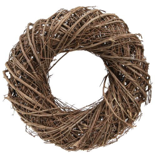 Artikel Almkrans dekorativ krans naturbrun Ø23–25cm H6,5cm 2st