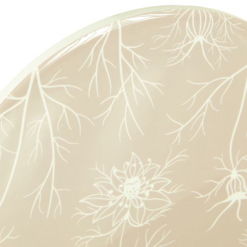 Artikel Underlägg Bordsdekoration Blommor Beige Brun Ø20cm 3 st