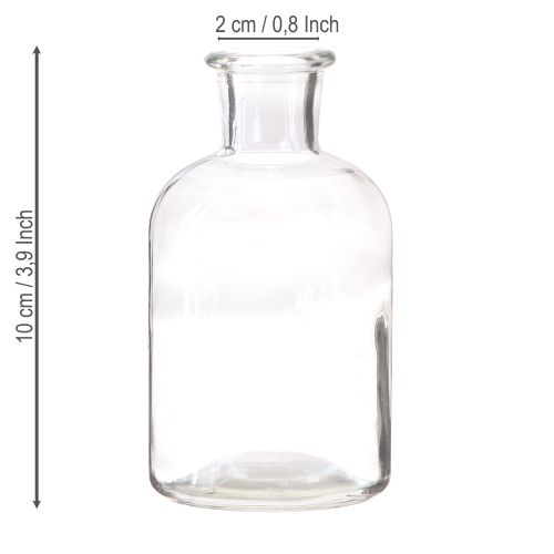 Artikel Vas glasflaska vas glasflaska klar Ø5,5cm H10cm 6 st