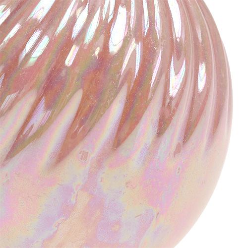 Floristik24 Vase Ø7.5cm H10cm pärlemorosa 6st