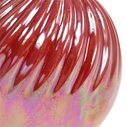 Floristik24 Vase, minivas perlemor röd Ø7,5cm H10cm 6st