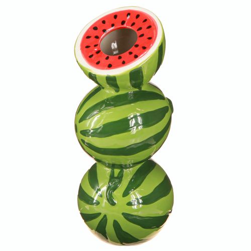 Vas vattenmelon keramik vas sommar dekoration keramik H22cm
