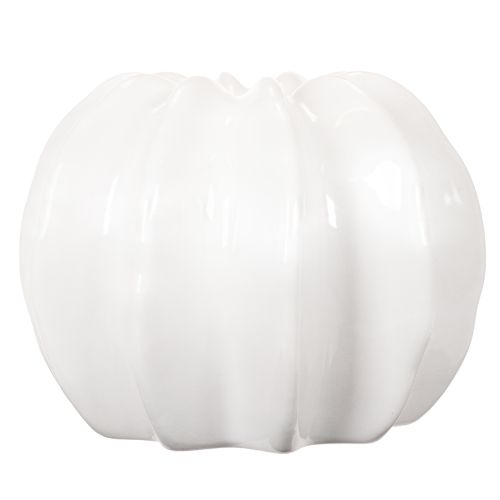 Pumpa-dekorativ vas, glansig, höstdekoration för vardagsrum, 19 cm | Floristik24.se