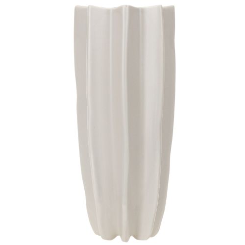 Modern räfflad vas, hög dekorativ vas för torkade blommor, 38 cm | Floristik24.se