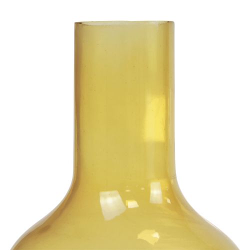 Artikel Vas gul glasvas lökformad blomvas glas Ø10,5cm H15cm