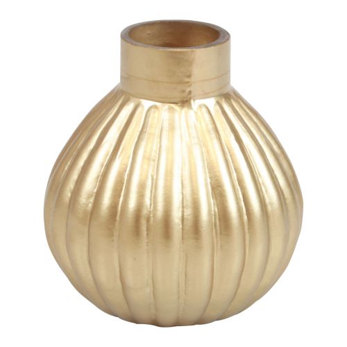 Floristik24 Vas guld glas vas lökformig dekorativ vas glas Ø10,5cm H11,5cm