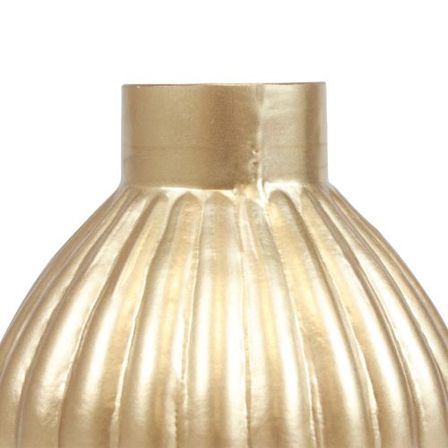 Floristik24 Vas guld glas vas lökformig dekorativ vas glas Ø10,5cm H11,5cm