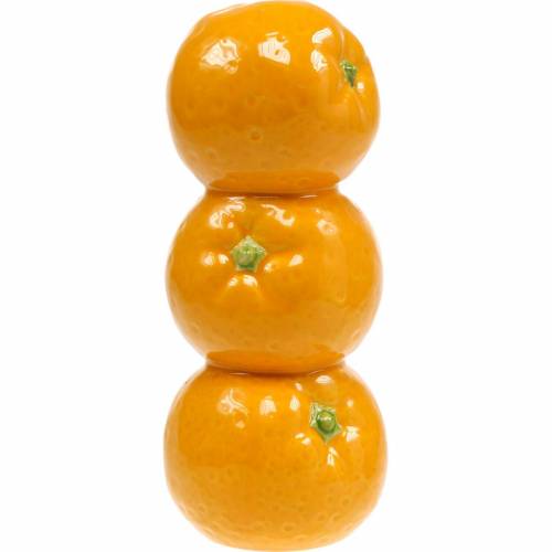 Floristik24 Vas med apelsiner dekoration vas keramisk sommar dekoration citrusfrukt blomma vas