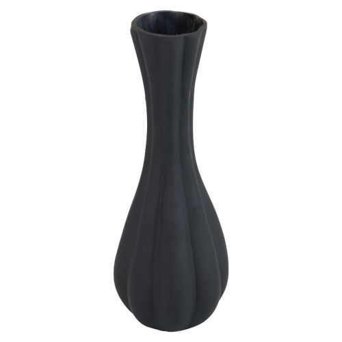 Artikel Vas svart glas vasspår blomvas glas Ø6cm H18cm