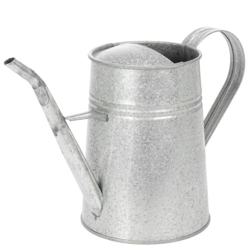 Galvaniserad dekorativ vattenkanna, metall, grå, vintage-look, 1,7L, H23cm, för snygga blomsterdekorationer och krukor köpa | Floristik24.se