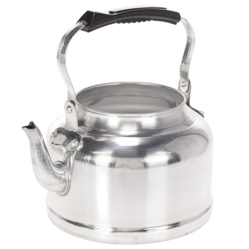 Vintage dekorativ tekanna/planter, metall med zinklook, Ø19cm H15cm köpa | Floristik24.se