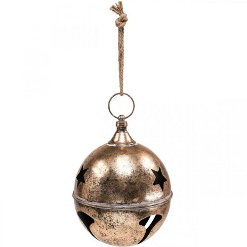 Vintage dekorativ boll julklocka klämma XXL Ø25cm