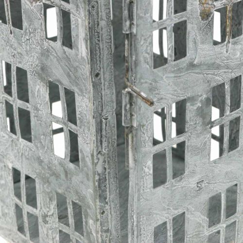 Artikel Vintage dekorativ lykta metall ljushus Shabby Chic H41.5cm