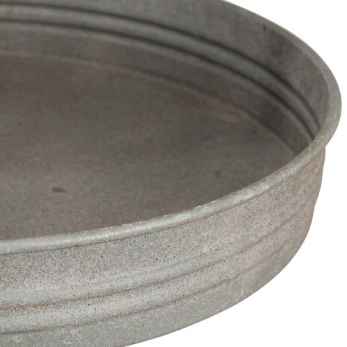 Artikel Vintage tårtställ metallgrå 3-vånings Ø30,5cm H78cm