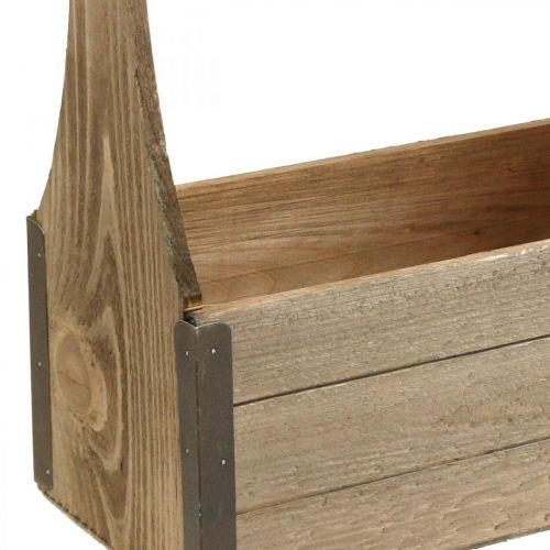 Floristik24 Vintage trälåda för plantering verktygslåda växtlåda 28×14×31cm