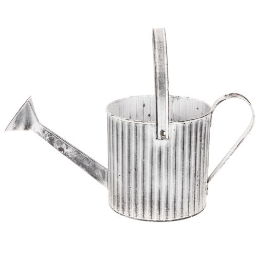 Vintage kruka Ø17cm, dekorativ vattenkanna, metallkruka shabby chic | Floristik24.se