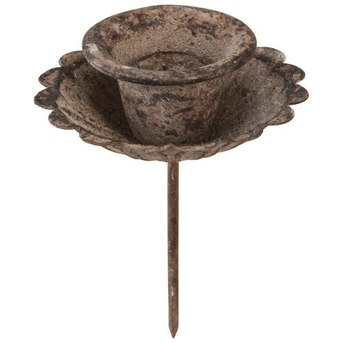 Floristik24 Vintage spetsig ljushållare för insättning Ø8,5cm H11,5cm 4st