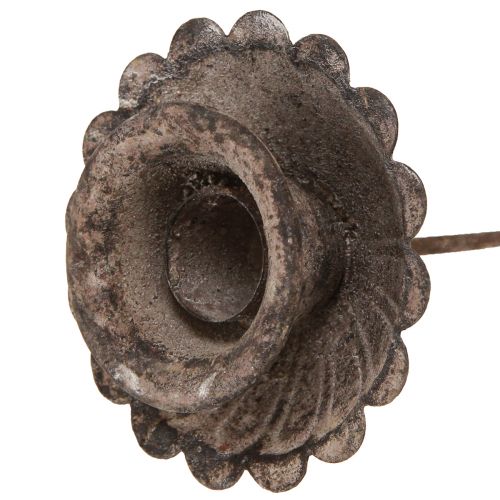 Floristik24 Vintage spetsig ljushållare för insättning Ø8,5cm H11,5cm 4st