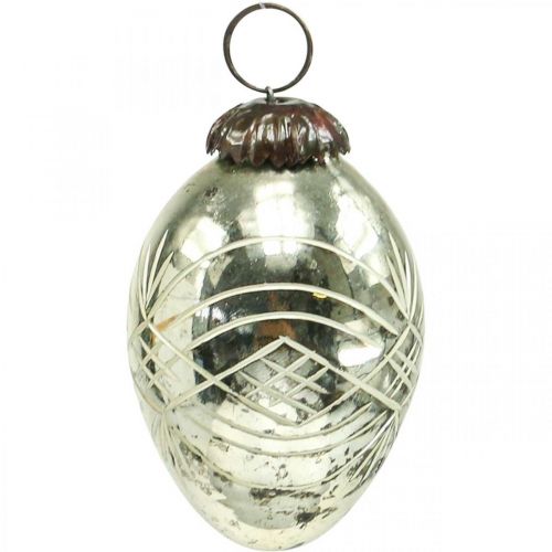 Artikel Vintage juldekorationer glas H7,5/8,5/9,5cm 3 st