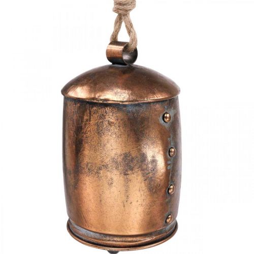 Deco hängare deco bell metall koppar vintage Ø13,5cm 49cm