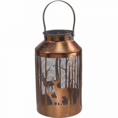 Floristik24 Vintage lykta rådjur skogsträdgårdslykta Ø19cm H33cm