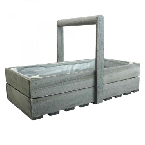 Vintage blomlåda plantera trälåda 40×20×10cm