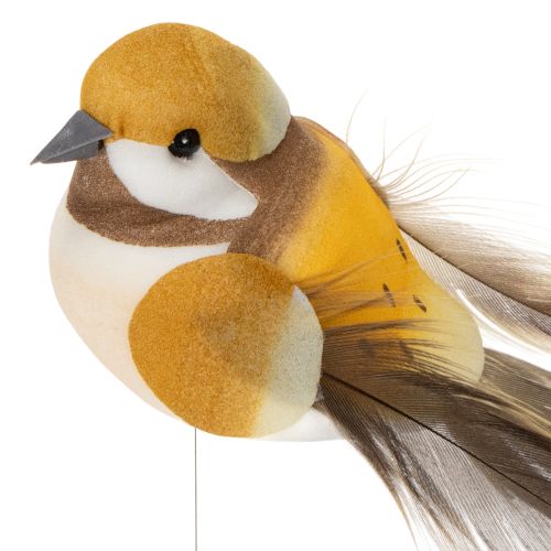 Artikel Fågeldekorationer för festliga bordsdekorationer. Mångsidiga fågelpålar, 10 cm, 12 stycken.