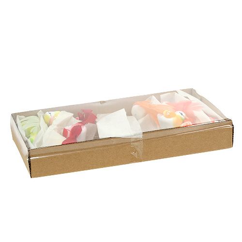 Floristik24 Fågel 8cm blandade färger 12st