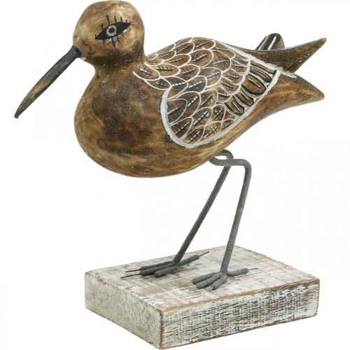 Artikel Träfågelskulptur Badrumsinredning Vattenfågel H22cm