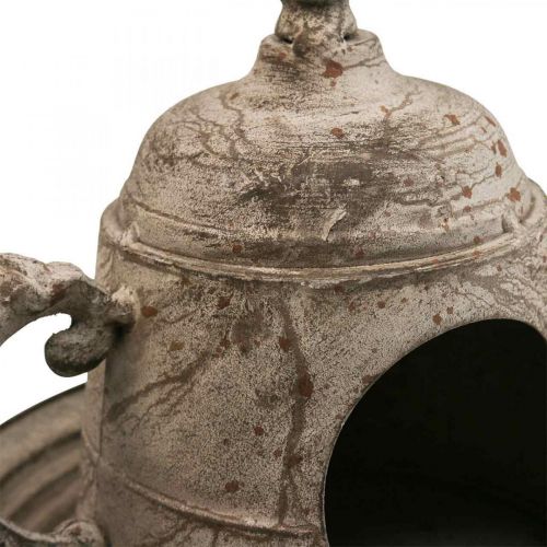 Dekorativ fågelhus vintage dekorativ kanna metall för upphängning H51cm