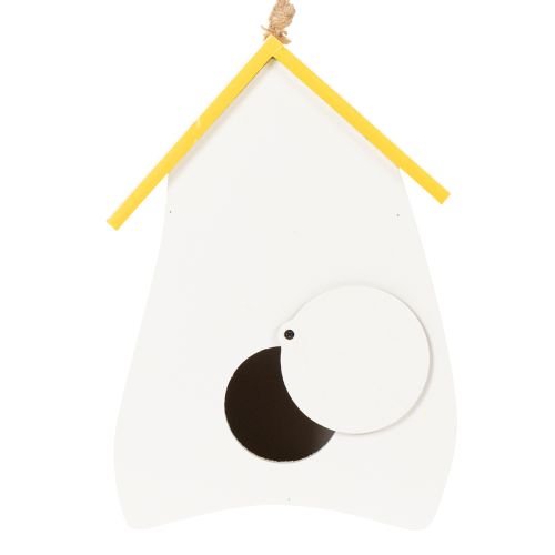 Artikel Dekorativ fågelholk med blommönster för inomhusbruk och balkongbruk, 21 cm